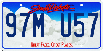 SD license plate 97MU57
