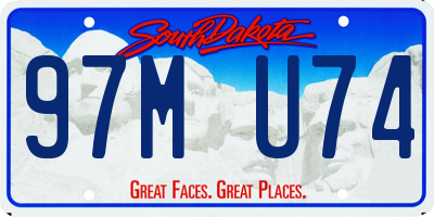 SD license plate 97MU74