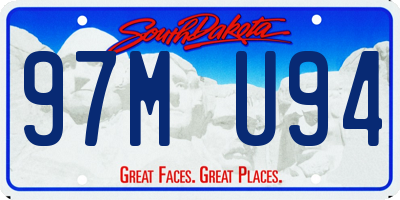 SD license plate 97MU94