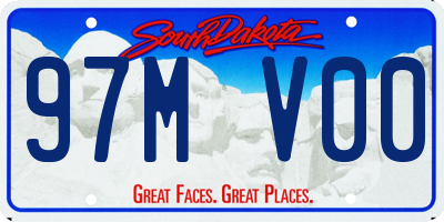 SD license plate 97MV00