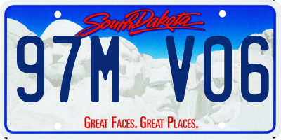 SD license plate 97MV06