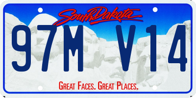 SD license plate 97MV14