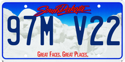 SD license plate 97MV22