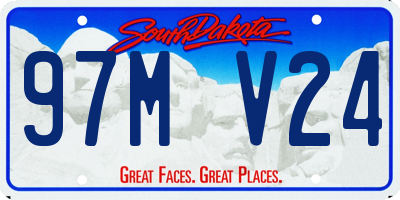 SD license plate 97MV24