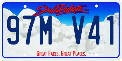 SD license plate 97MV41