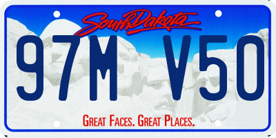 SD license plate 97MV50