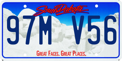 SD license plate 97MV56