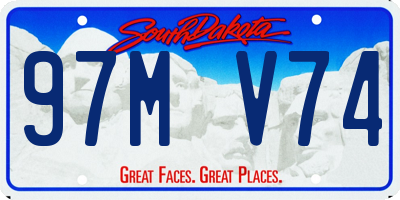 SD license plate 97MV74