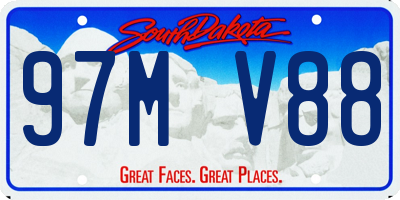SD license plate 97MV88