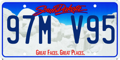 SD license plate 97MV95