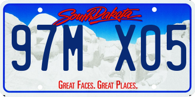 SD license plate 97MX05