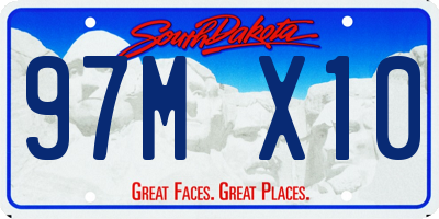 SD license plate 97MX10