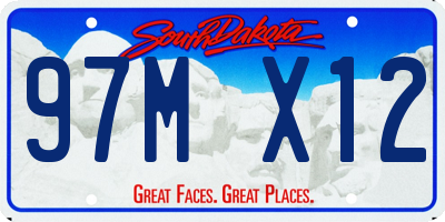 SD license plate 97MX12