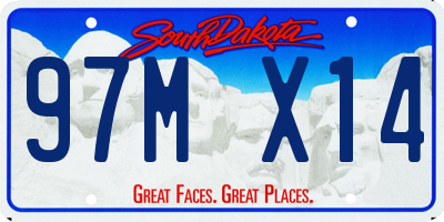 SD license plate 97MX14