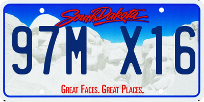 SD license plate 97MX16