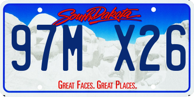 SD license plate 97MX26
