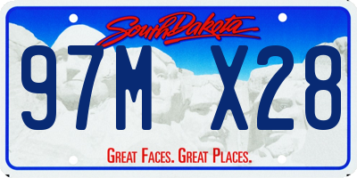 SD license plate 97MX28
