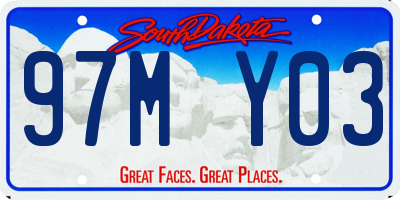 SD license plate 97MY03