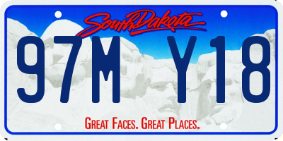 SD license plate 97MY18