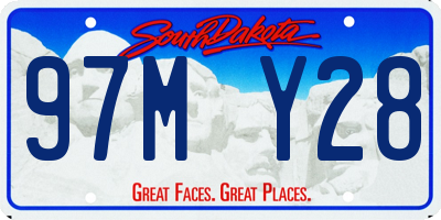 SD license plate 97MY28