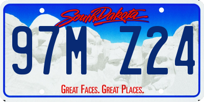 SD license plate 97MZ24