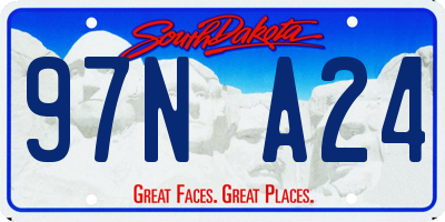 SD license plate 97NA24