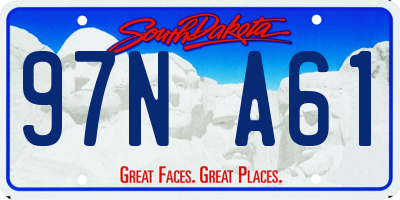 SD license plate 97NA61