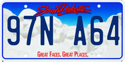 SD license plate 97NA64