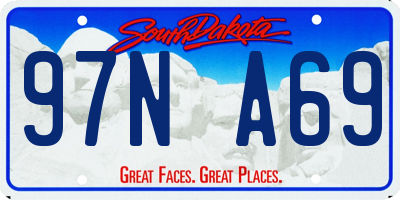 SD license plate 97NA69