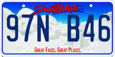 SD license plate 97NB46