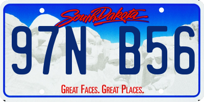 SD license plate 97NB56