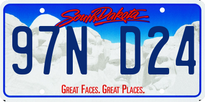 SD license plate 97ND24
