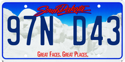 SD license plate 97ND43