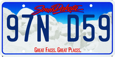 SD license plate 97ND59