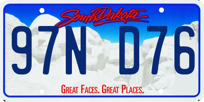 SD license plate 97ND76