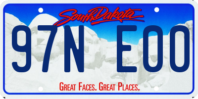 SD license plate 97NE00