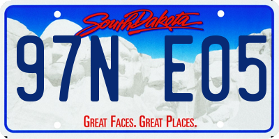 SD license plate 97NE05
