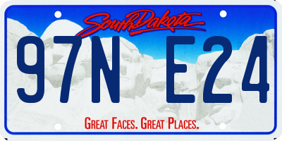 SD license plate 97NE24