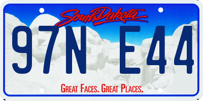 SD license plate 97NE44