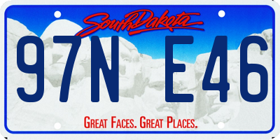 SD license plate 97NE46