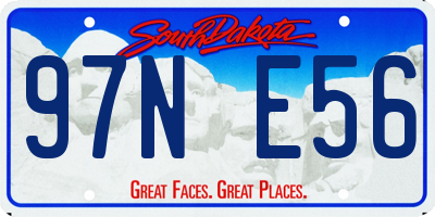 SD license plate 97NE56