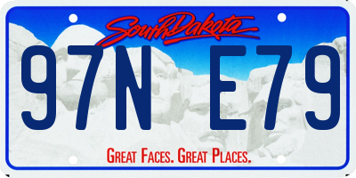 SD license plate 97NE79