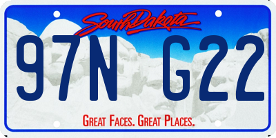SD license plate 97NG22