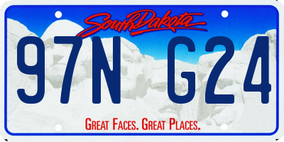 SD license plate 97NG24