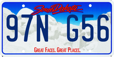 SD license plate 97NG56