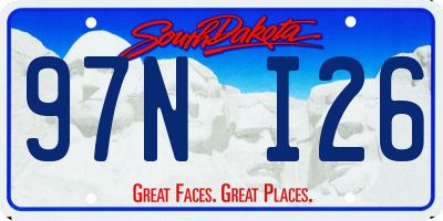 SD license plate 97NI26
