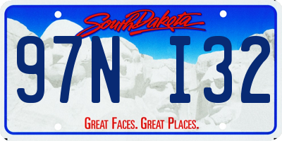 SD license plate 97NI32