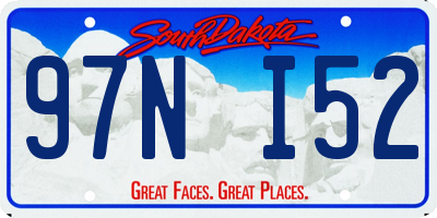 SD license plate 97NI52