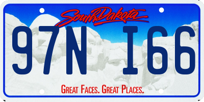 SD license plate 97NI66
