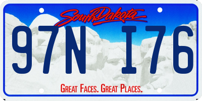 SD license plate 97NI76